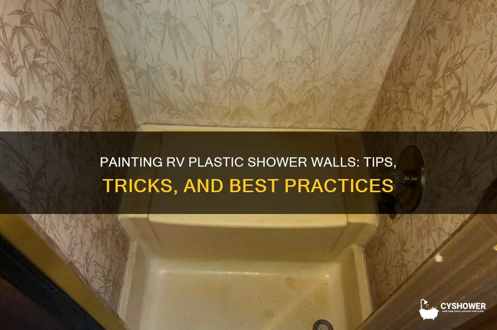 can you paint plastic shower walls in rv