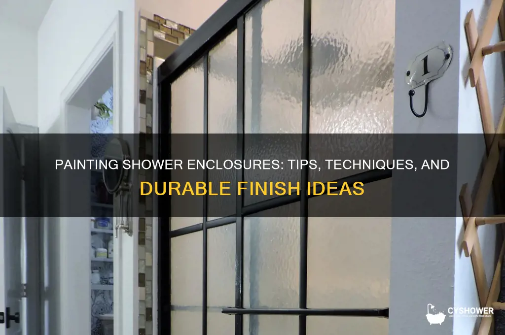 can you paint shower enclosures