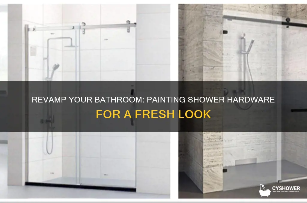 can you paint shower hardware