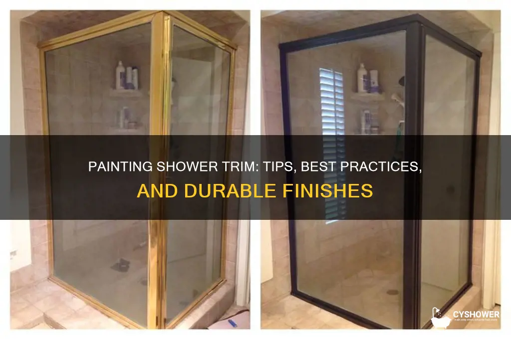 can you paint shower trim