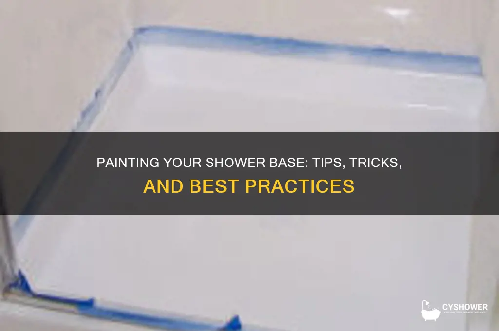can you paint the shower base