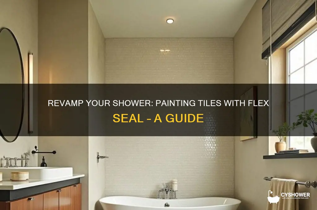 can you paint your shower tiles with fex seak