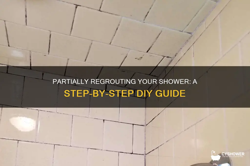 can you partially regrout a shower