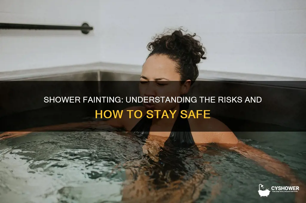 can you pass out during a shower