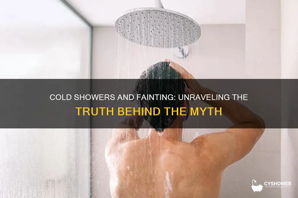 can you pass out from cold shower