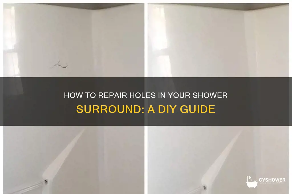 can you patch holes in a shower surround
