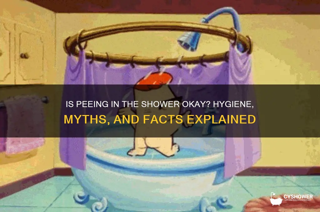can you pee in shower