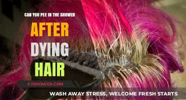Showering After Hair Dye: Can You Pee in the Shower?
