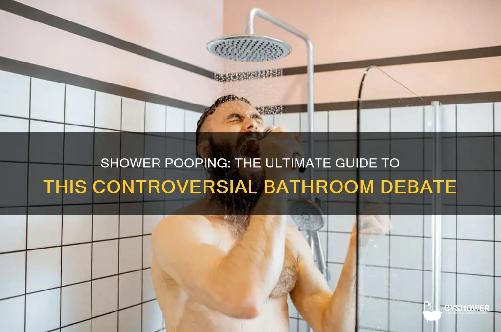 can you poo in the shower