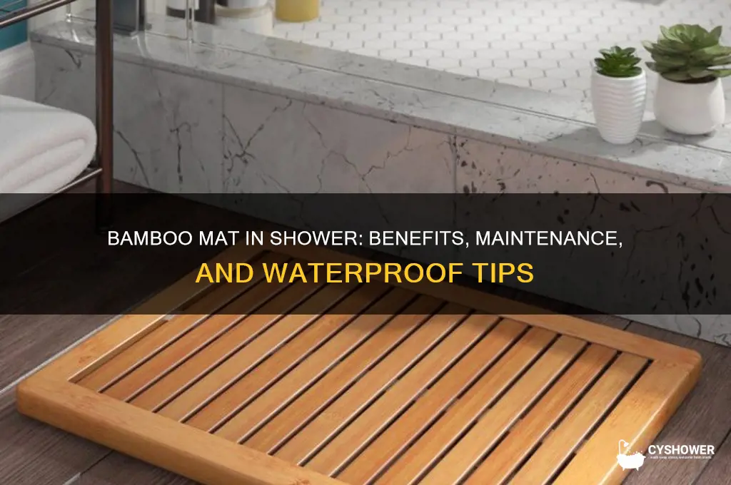 can you put a bamboo mat in the shower