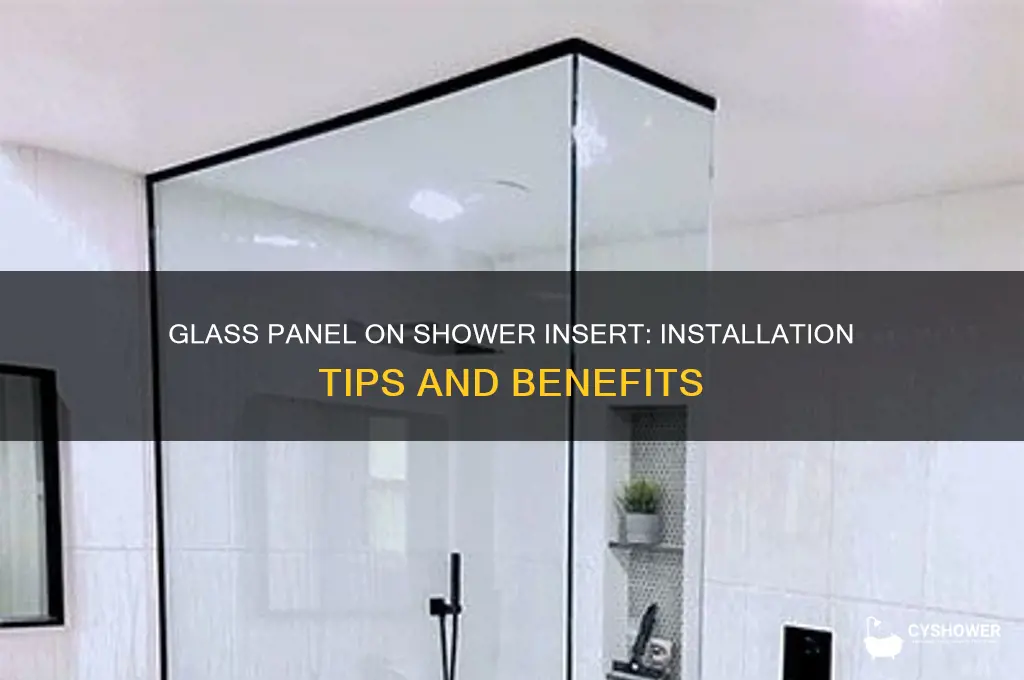 can you put a glass panel on a shower insert