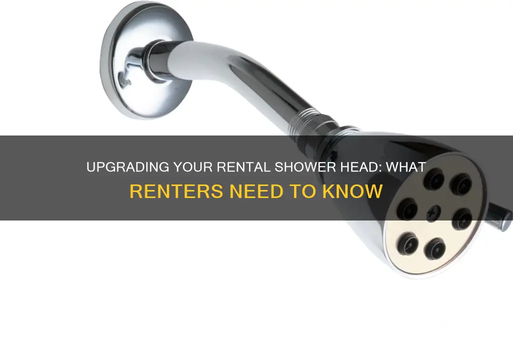 can you put a new shower head in a rental
