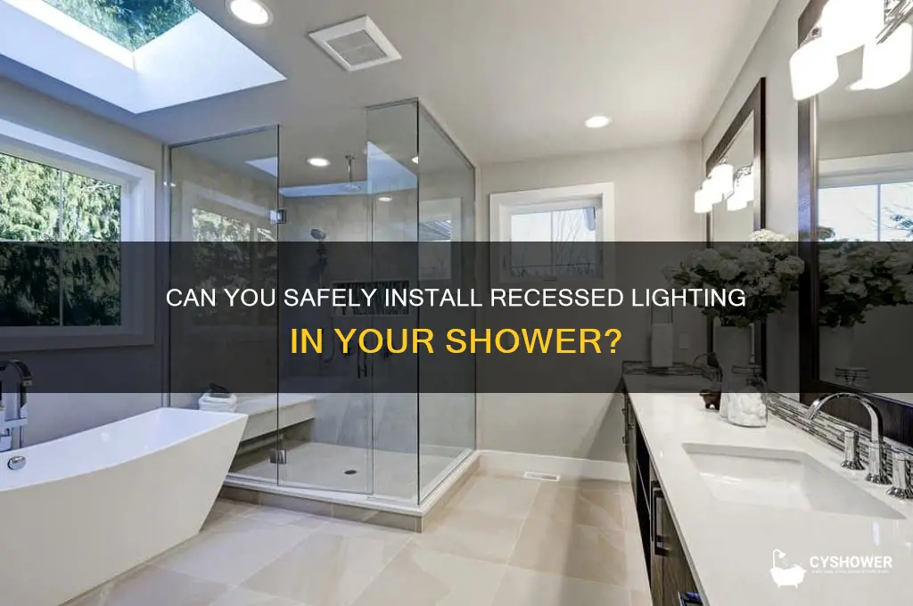 can you put a recessed light in a shower