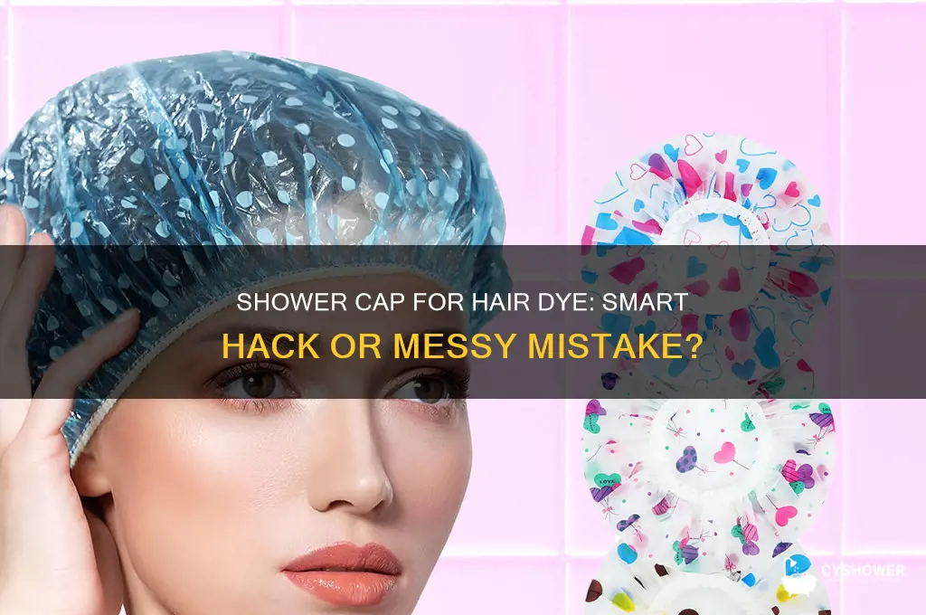 can you put a shower cap when dying hair