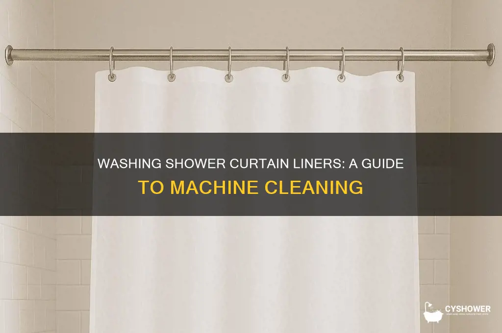 can you put a shower curtain liner in the washer