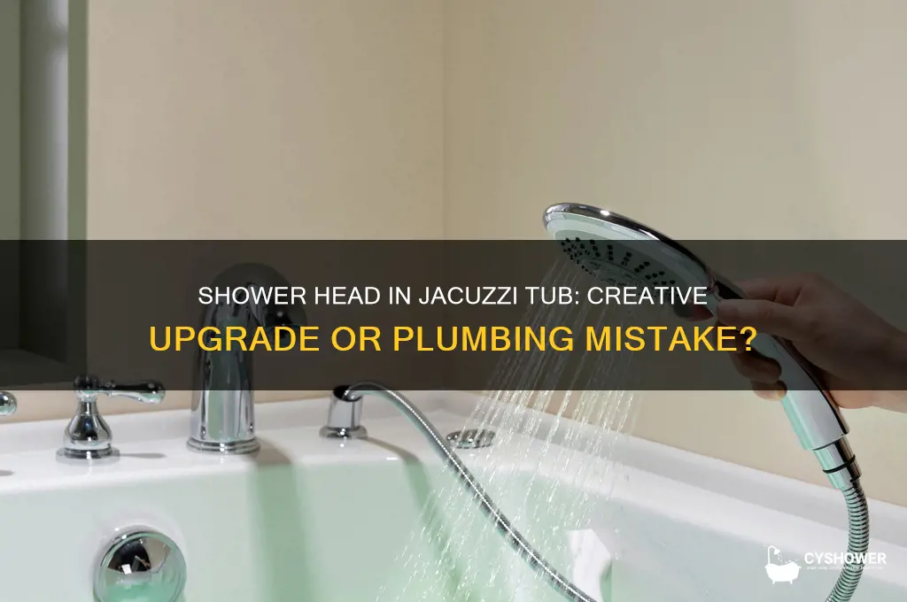 can you put a shower head in a jacuzzi tub