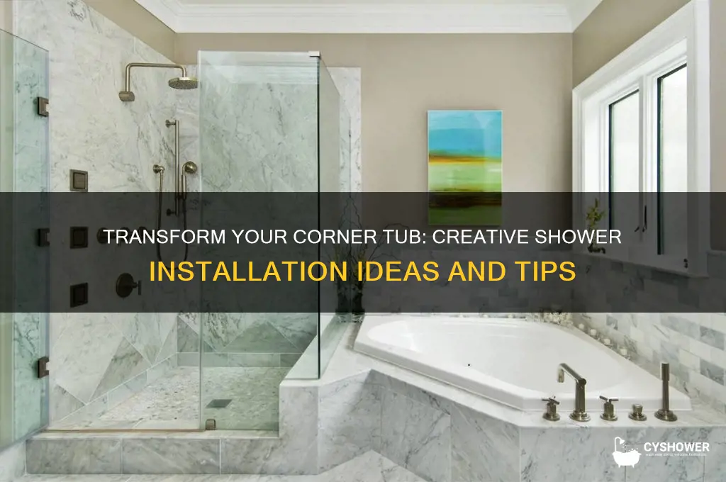 can you put a shower in a corner tub