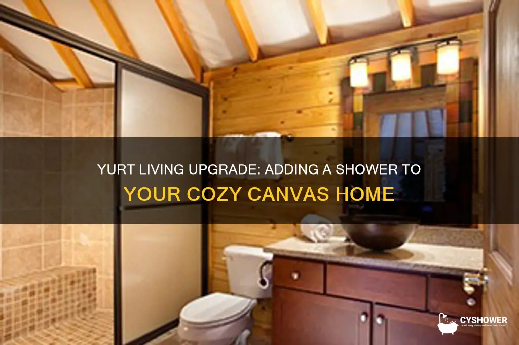 can you put a shower in a yurt