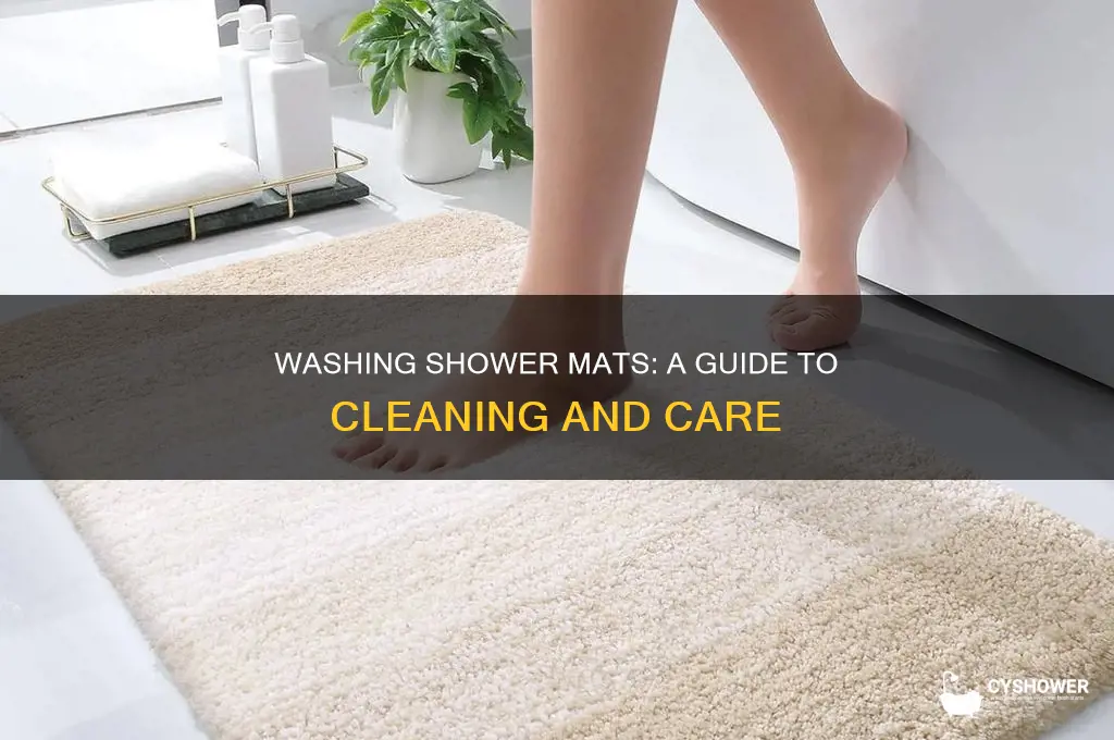 can you put a shower mat in the washer