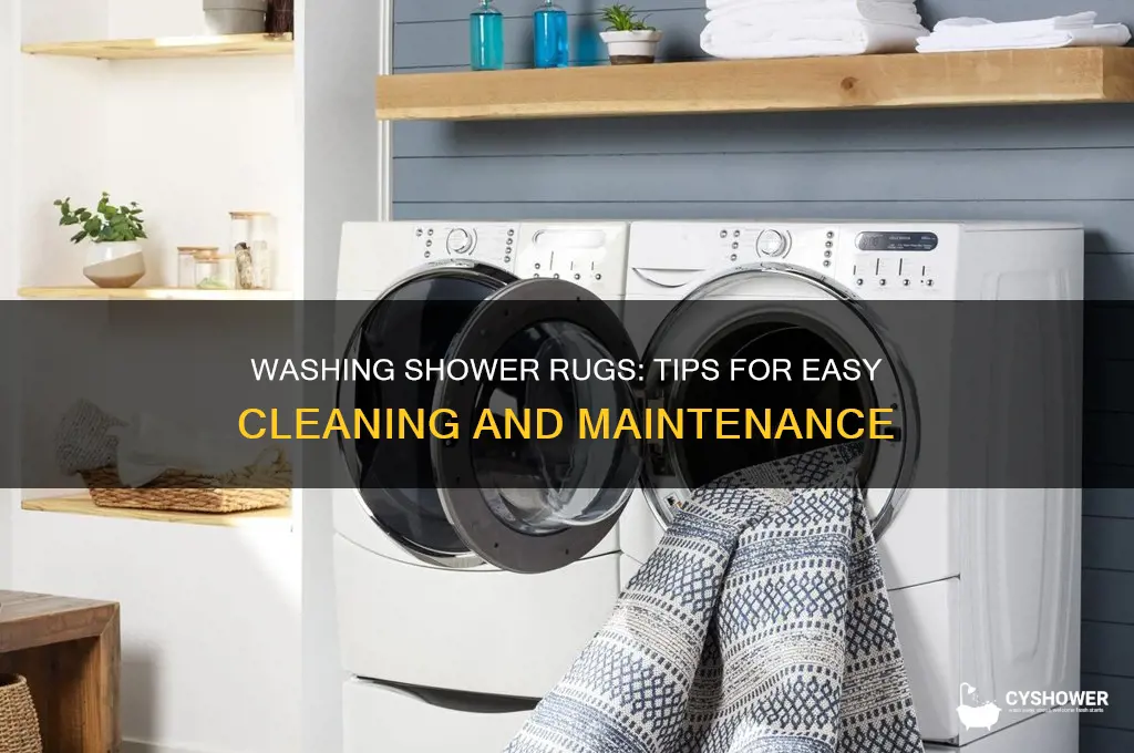 can you put a shower rug in the washer