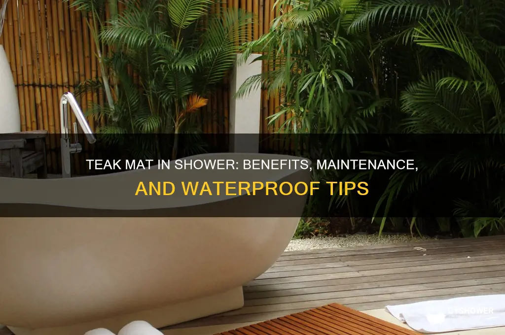 can you put a teak mat in the shower