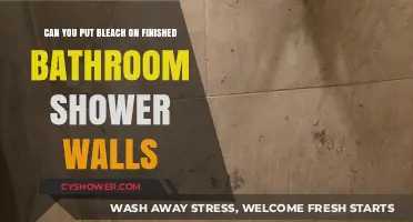 Can You Safely Use Bleach on Finished Bathroom Shower Walls?