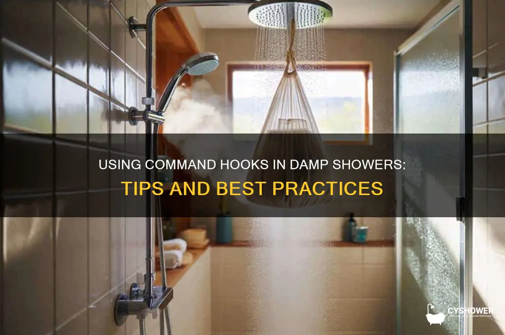 can you put command hooks in the damp shower