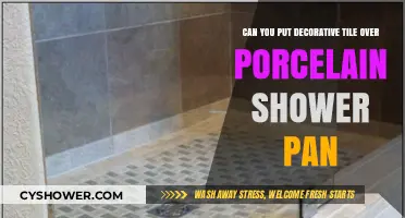Installing Decorative Tile Over Porcelain Shower Pan: Is It Possible?