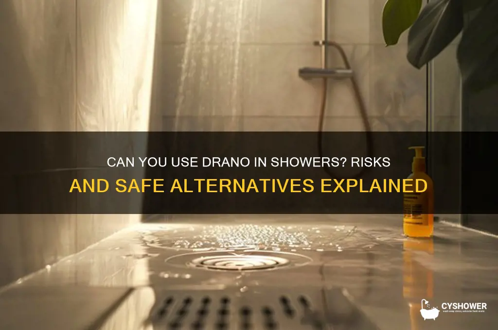can you put drano down a shower