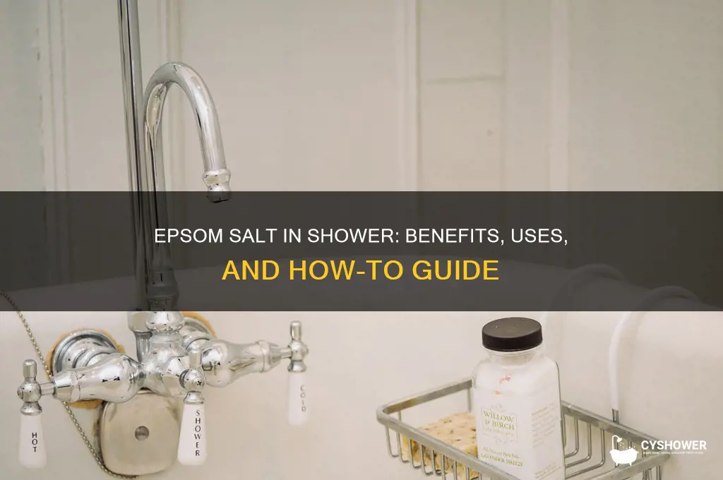 can you put epsom salt in shower