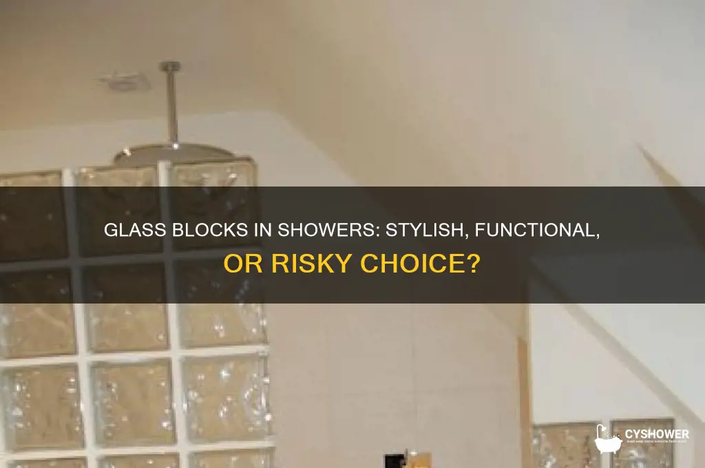 can you put glass blocks in a shower