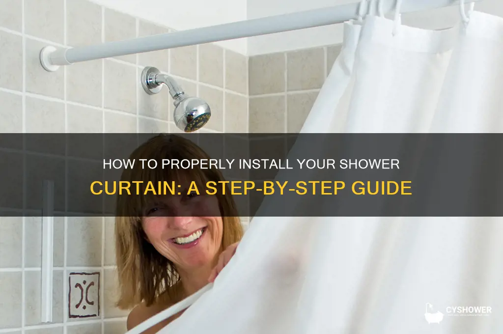 can you put how shower curtain