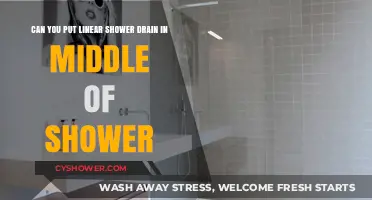 Can You Install a Linear Shower Drain in the Middle?