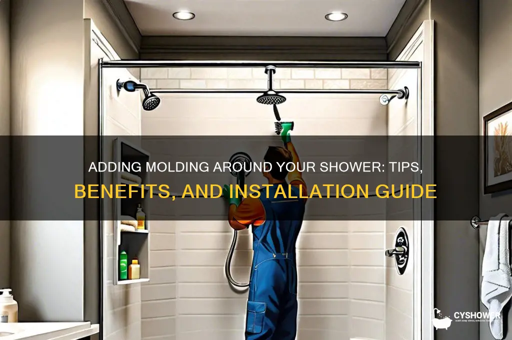 can you put molding around a shower