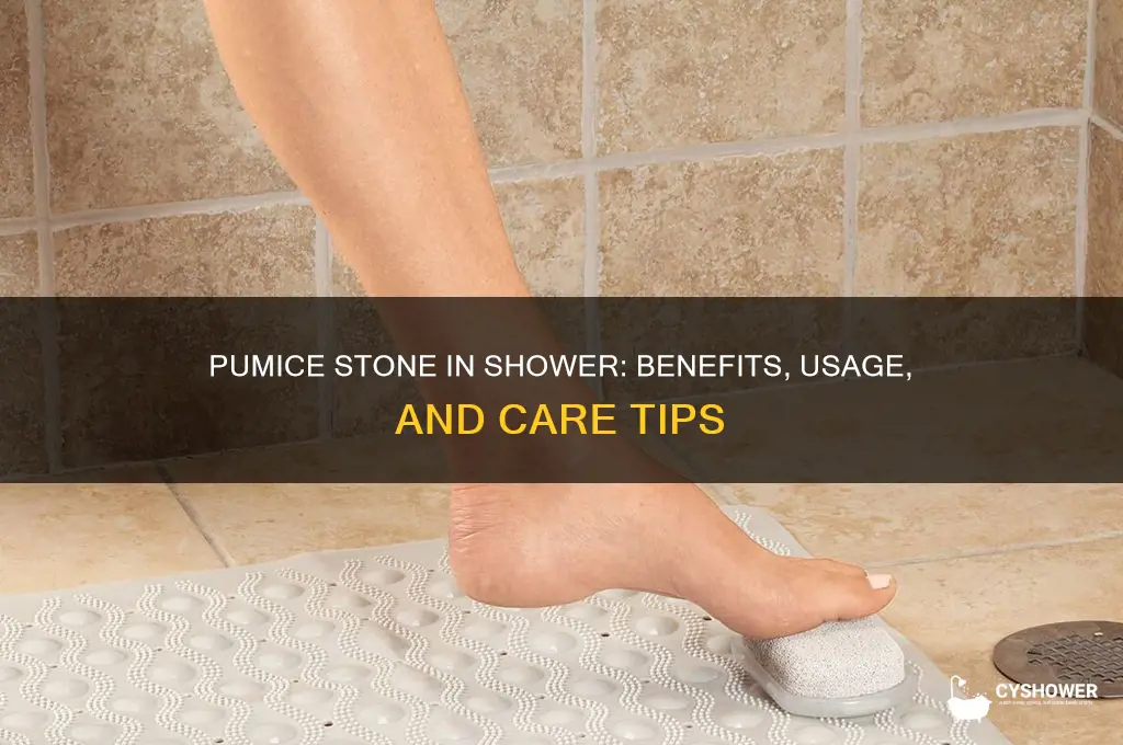 can you put pumice stone in shower