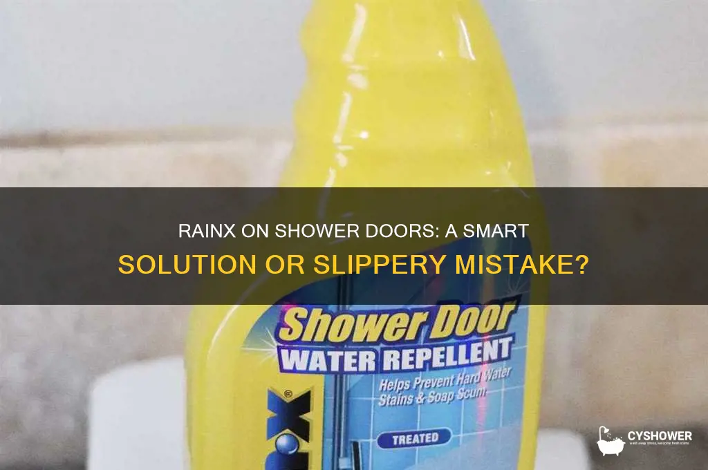 can you put rainx on shower doors