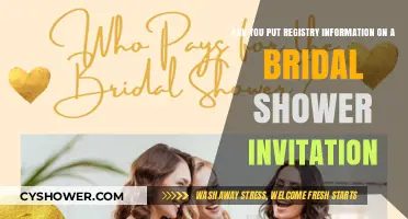 Bridal Shower Invites: Should You Include Registry Details?