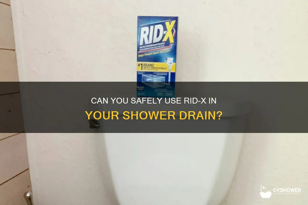 can you put rid x down the shower drain
