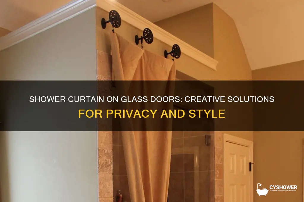 can you put shower curtain on glass shower doors