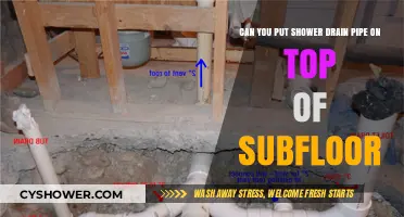 Can You Install Shower Drain Pipes Above Subfloor? Expert Tips