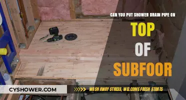 Can You Install Shower Drain Pipes Over Subfloor? Expert Tips