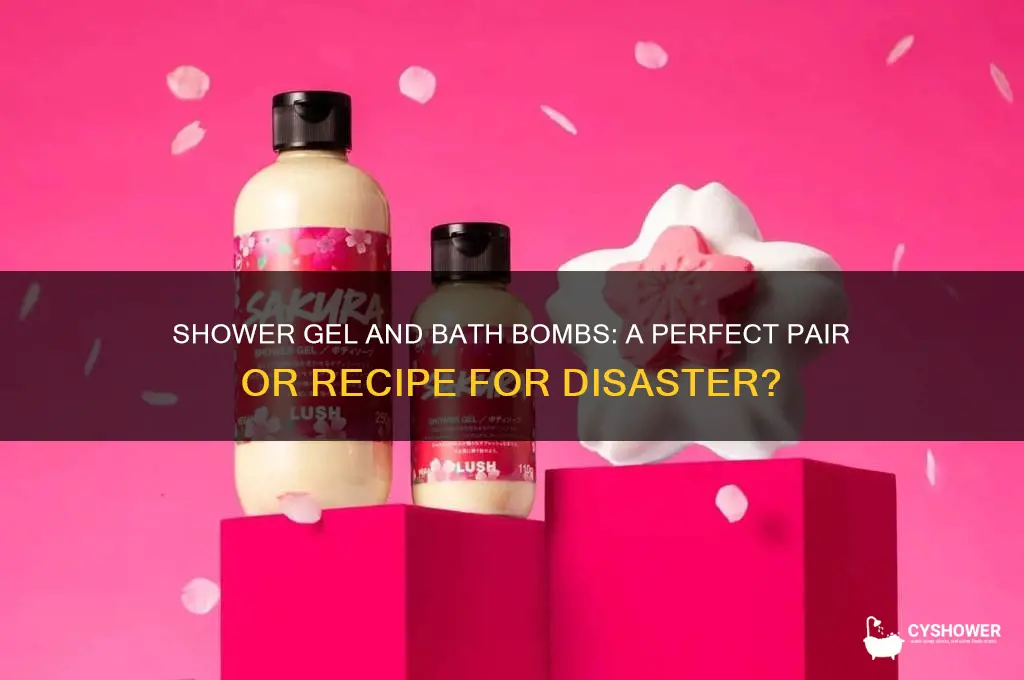 can you put shower gel with bath bombs
