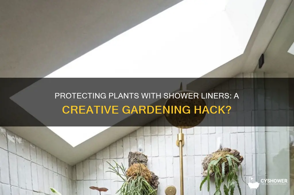 can you put shower liners over plants
