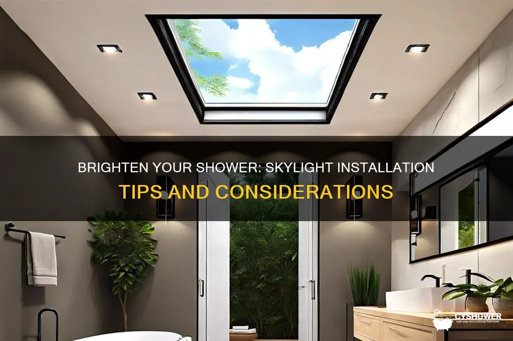 can you put skylight in shower