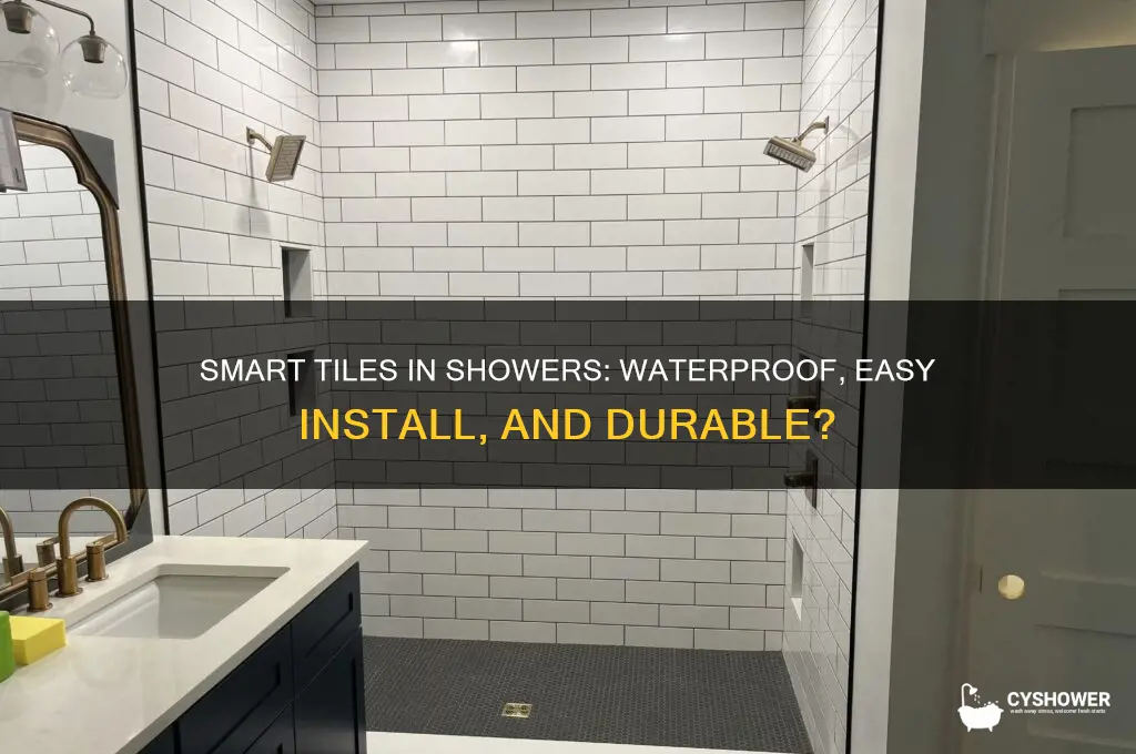 can you put smart tiles in shower