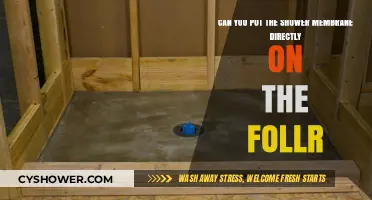 Shower Membrane Installation: Can It Go Directly on the Floor?