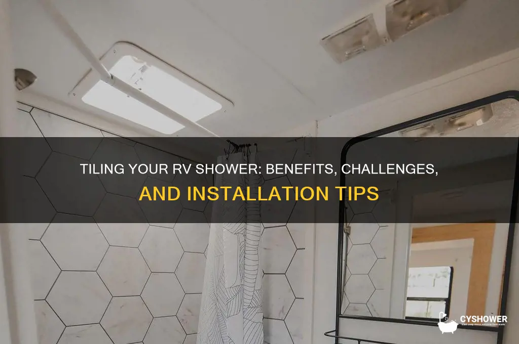 can you put tile in a rv shower