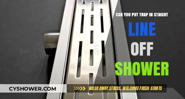 Can You Install a Shower Trap in a Straight Line?