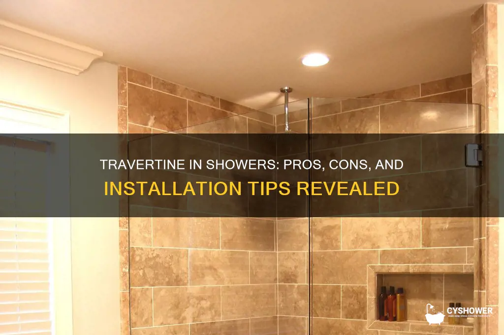 can you put traventine in shower
