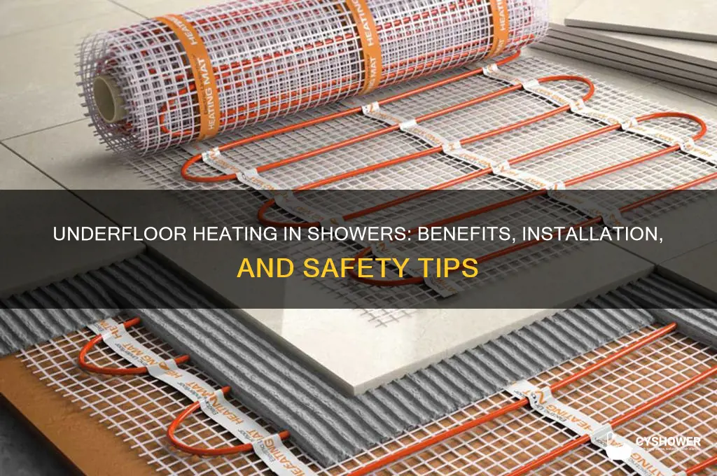 can you put underfloor heating in a shower